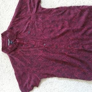 90s vibe RVCA short sleeve button down